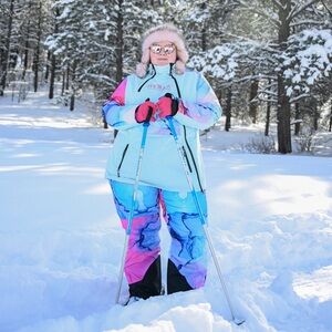 Ulla Popken Ski Coat and Snow Pants Outfit